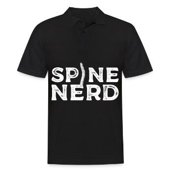 Physiotherapeut - Männer Poloshirt - Schwarz - Vorne - Kai (181cm)