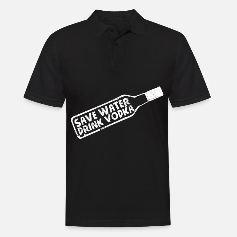Vodka Wodka - Männer Poloshirt - Schwarz