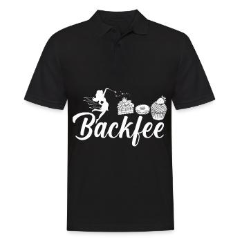 Backfee Hobbybäcker Bäckerin Backen Cupcake Muffin - Männer Poloshirt - Schwarz - Vorne - Kai (181cm)
