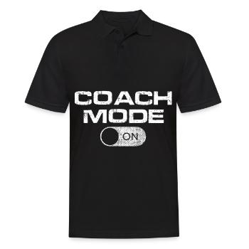 Coach Trainer Mindset Influencer Content Creator - Men's Polo Shirt - black - Front - Kai (181cm)