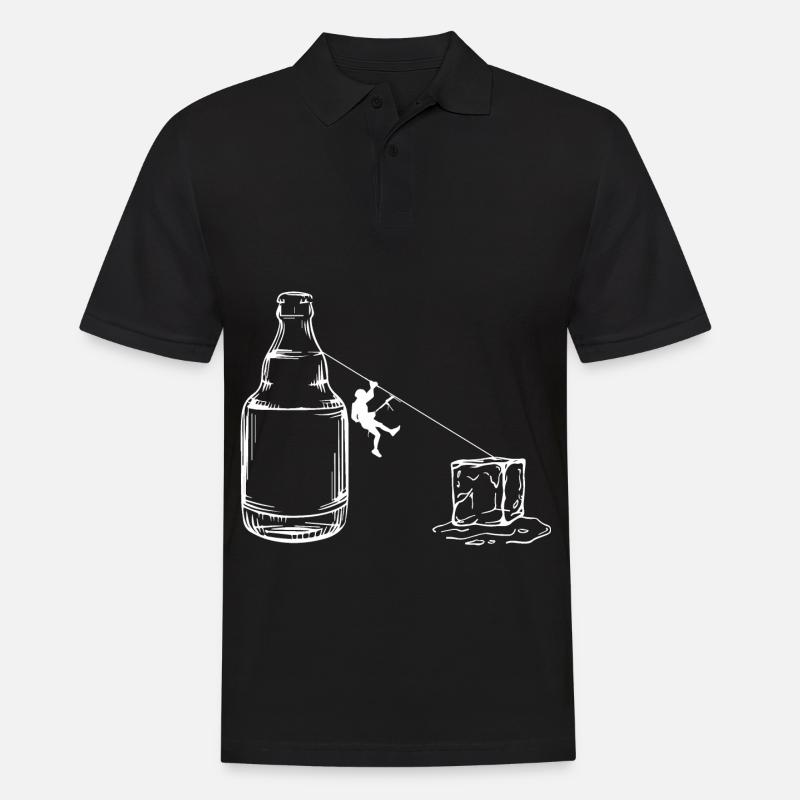 Bière - Escalade - (2) - Polo Homme - noir