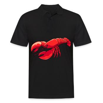 Homard Fruits de mer Homard Homard Épineux - Polo Homme - noir - Devant - Kai (181cm)