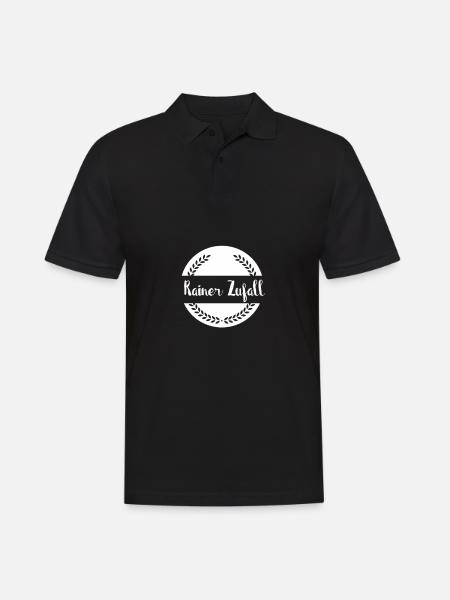 Rainer Zufall - Männer Poloshirt - Schwarz