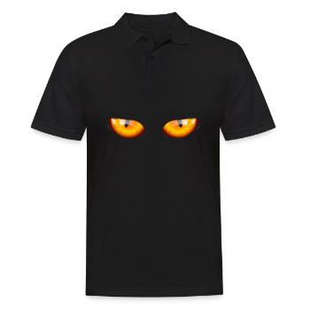 Dragon Eyes - Men's Polo Shirt - black - Front - Kai (181cm)