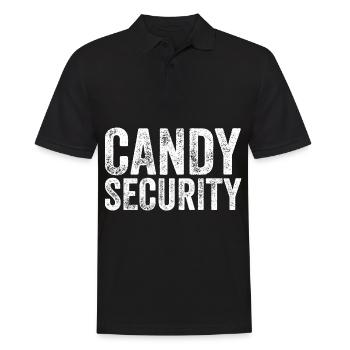 Candy Security Halloween Costume Parents Funny - Men's Polo Shirt - black - Front - Kai (181cm)