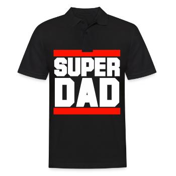 Great dad - Men's Polo Shirt - black - Front - Kai (181cm)