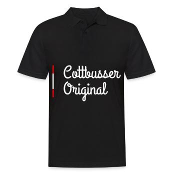 Cottbus - Männer Poloshirt - Schwarz - Vorne - Kai (181cm)