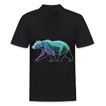 Polygone d’ours - Polo Homme - noir - Devant - Kai (181cm)