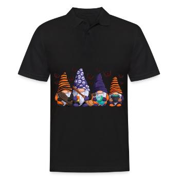 Halloween Dwarves Gnome Elves Bat - Men's Polo Shirt - black - Front - Kai (181cm)