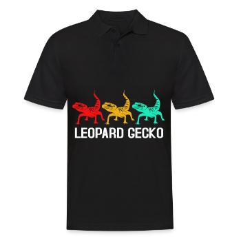 gecko - Men's Polo Shirt - black - Front - Kai (181cm)