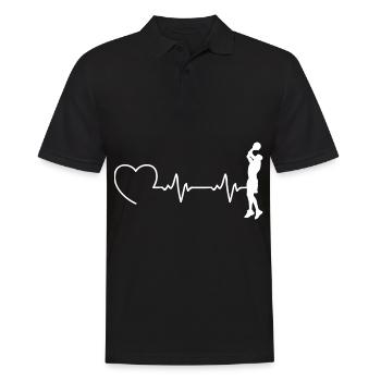 Basketteur basket-ball EKG basketteur - Polo Homme - noir - Devant - Kai (181cm)
