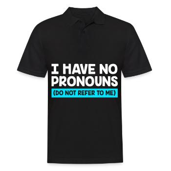 Queer Gender Vielfalt Gay pride LGBT - Männer Poloshirt - Schwarz - Vorne - Kai (181cm)