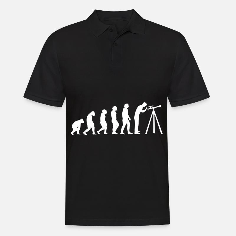 Astronomie Evolution - Männer Poloshirt - Schwarz