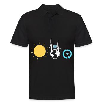 Cellules solaires Énergie solaire Énergies renouvelables - Polo Homme - noir - Devant - Kai (181cm)