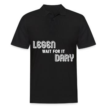 Legen Wait For It Dary Legendary Barney himym - Männer Poloshirt - Schwarz - Vorne - Kai (181cm)