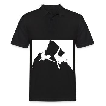 Bergsteiger - - Männer Poloshirt - Schwarz - Vorne - Kai (181cm)