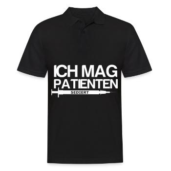 Arzt Doktor Medizin - Männer Poloshirt - Schwarz - Vorne - Kai (181cm)