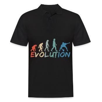 Rugby Evolution Vintage - Men's Polo Shirt - black - Front - Kai (181cm)
