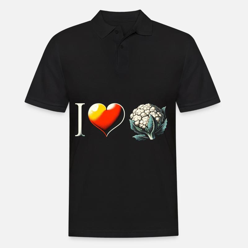 Blumenkohl - Männer Poloshirt - Schwarz