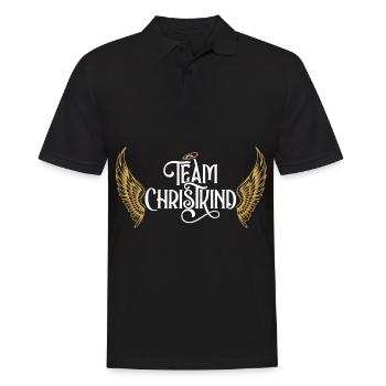 Team Christkind Heilig Abend Kostüm Familie - Männer Poloshirt - Schwarz - Vorne - Kai (181cm)