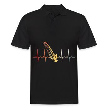 Planche à voile ECG Windsurfer Windsurfing - Polo Homme - noir - Devant - Kai (181cm)