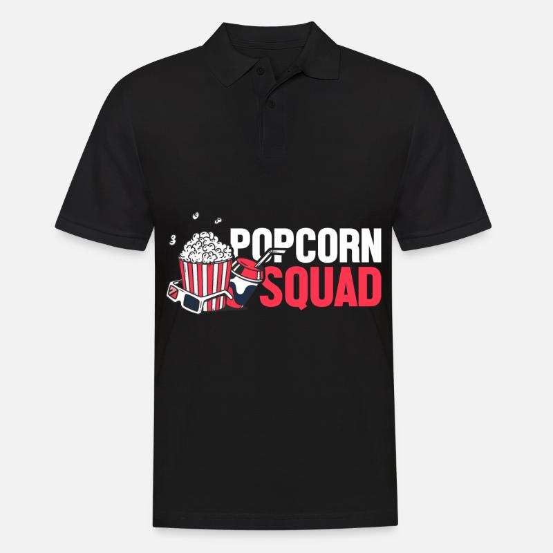 Popcorn - Männer Poloshirt - Schwarz