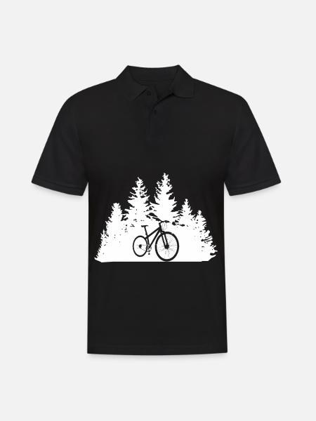 Arbres - Cyclisme - (9) - Polo Homme - noir