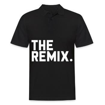 The Remix - Men's Polo Shirt - black - Front - Kai (181cm)