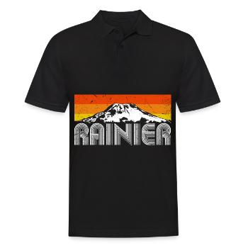 Mont Rainier Nationla Park Montagnes de Washington - Polo Homme - noir - Devant - Kai (181cm)