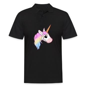 Licorne licornes licorne mignon - Polo Homme - noir - Devant - Kai (181cm)
