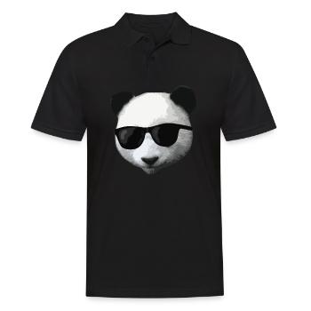 Panda Panda Bear Animal Cool Lunettes de soleil - Polo Homme - noir - Devant - Kai (181cm)