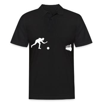Quilles de bowling boule de bowling - Polo Homme - noir - Devant - Kai (181cm)