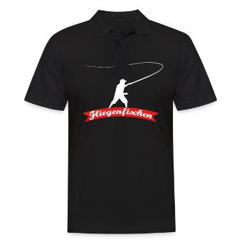 Fly fishing fly fishing fishing fishing - Men's Polo Shirt - black - Front - Kai (181cm)