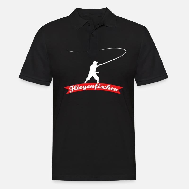 Pêche à la mouche Pêche à la mouche Pêche Pêche - Polo Homme - noir