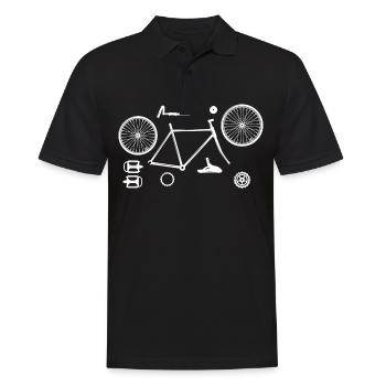 Mécanicien / mécanicienne d'articles de cyclisme - Polo Homme - noir - Devant - Kai (181cm)
