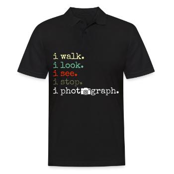 Photographie photographie appareil photo - Polo Homme - noir - Devant - Kai (181cm)