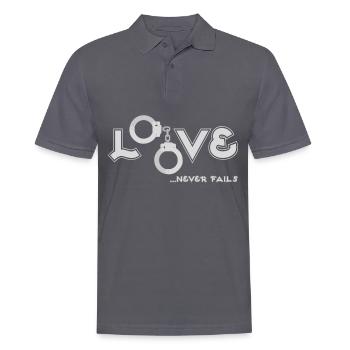 Dear handcuffs - Men's Polo Shirt - charcoal grey - Front - Nico (186cm)