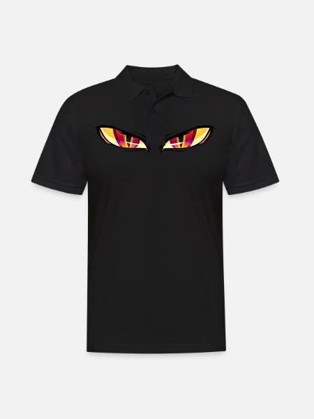 Eyes dead lion - Men's Polo Shirt - black