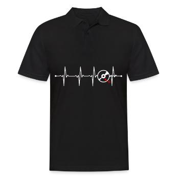 Disque vinyle battement de coeur HEINBEAT VINYL - Polo Homme - noir - Devant - Kai (181cm)