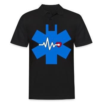 Medicine doctor doctor paramedic paramedic - Men's Polo Shirt - black - Front - Kai (181cm)