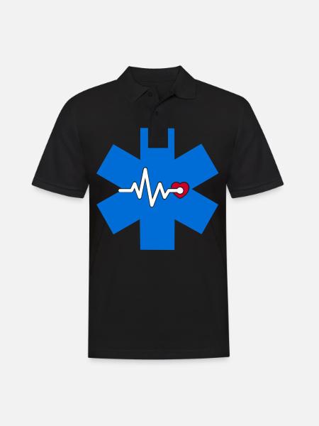 Läkare läkare läkare paramedic - Pikétröja herr - svart