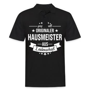 Hausmeister Handwerker Facility Manager Spruch - Männer Poloshirt - Schwarz - Vorne - Kai (181cm)