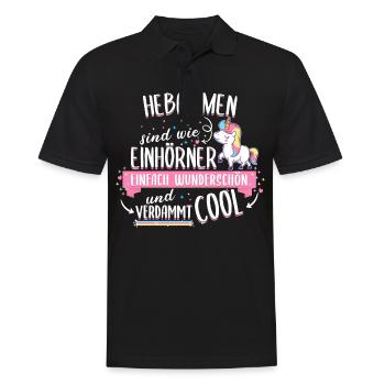 Hebamme Hebammen Entbindungspflegerin Beruf Spruch - Männer Poloshirt - Schwarz - Vorne - Kai (181cm)