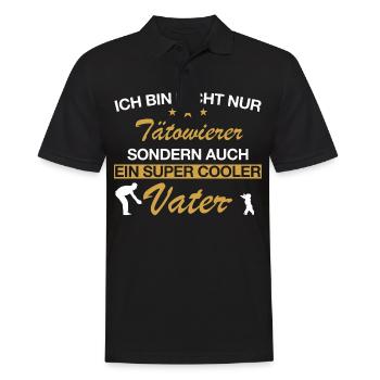 Tätowierer Tattoo Tätowierung Tätowieren Spruch - Männer Poloshirt - Schwarz - Vorne - Kai (181cm)