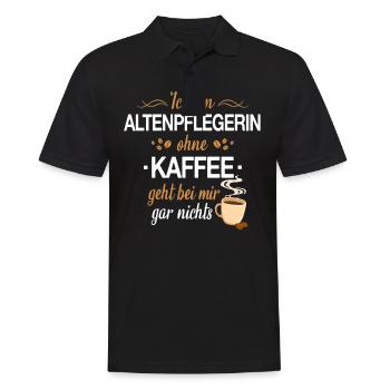 Altenpflegerin Pfleger Beruf Spruch Altenpflege - Männer Poloshirt - Schwarz - Vorne - Kai (181cm)