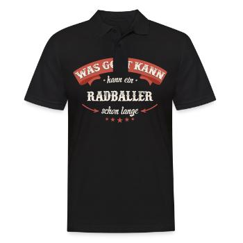 Radball Radballer Radballerin Sport Spruch - Männer Poloshirt - Schwarz - Vorne - Kai (181cm)