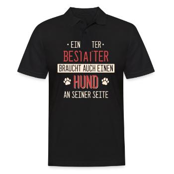 Bestatter Bestatter Totengräber Beruf Spruch - Männer Poloshirt - Schwarz - Vorne - Kai (181cm)