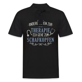 Schafkopfen Schafkopf Kartenspiel Spielkarten - Männer Poloshirt - Schwarz - Vorne - Kai (181cm)