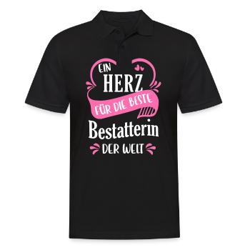 Bestatter Bestatterin Bestatten Beruf Spruch - Männer Poloshirt - Schwarz - Vorne - Kai (181cm)