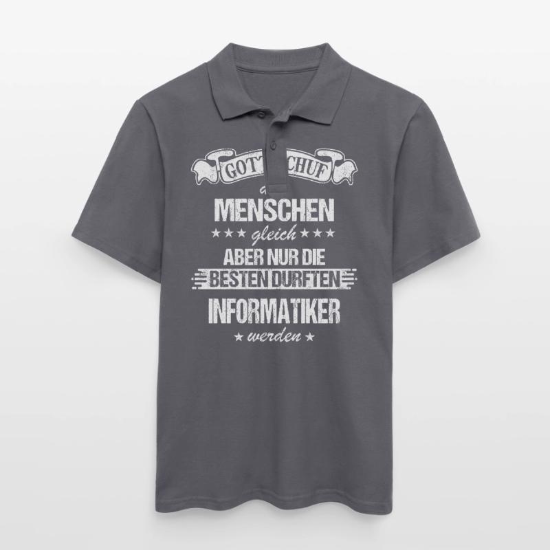 Informatiker Programmierer Informatik Spruch Männer Poloshirt